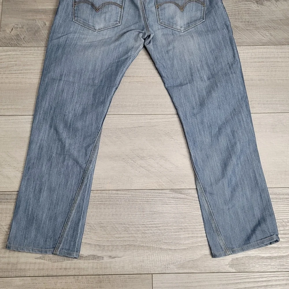 👖VTG Levis 514 Jeans Men's 33x29 Slim Straight Denim Rear Button Flap Pockets‎